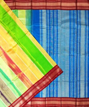 KORVAI RANGKAT KANJEEVARAM HANDLOOM SILK SAREE