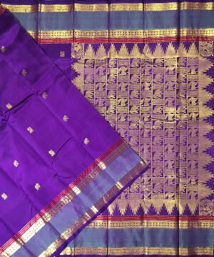 KORVAI VANASINGHARAM KANJEEVARAM HANDLOOM SILK SAREE