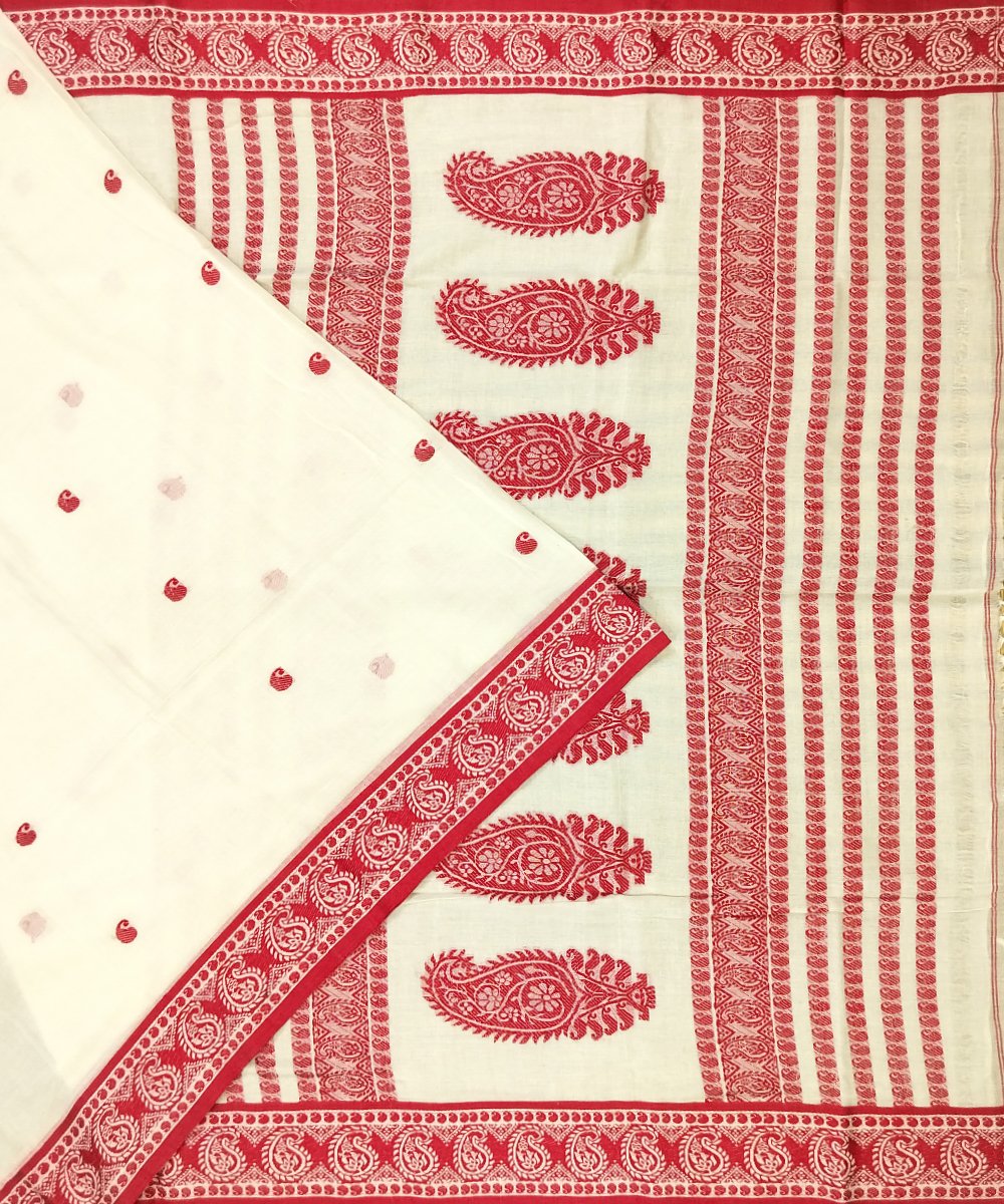 NATURAL DYED 150 COUNT MUSLIN TANGAIL HANDLOOM SAREE