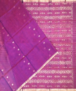 NATURAL DYED DHAKAI JAMDANI HANDLOOM SILK SAREE