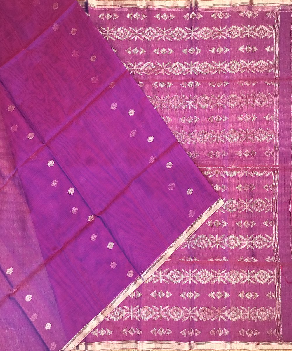 NATURAL DYED DHAKAI JAMDANI HANDLOOM SILK SAREE