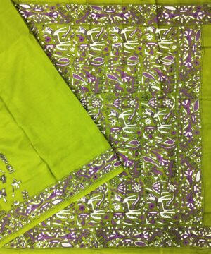 KANTHA EMBROIDERED KATAN SILK SAREE