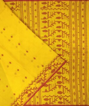 150 COUNT MUSLIN DHAKAI JAMDANI HANDLOOM SAREE