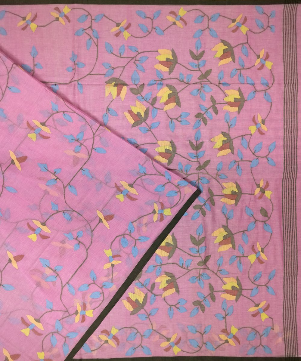 200 COUNT MUSLIN JAMDANI HANDLOOM SAREE
