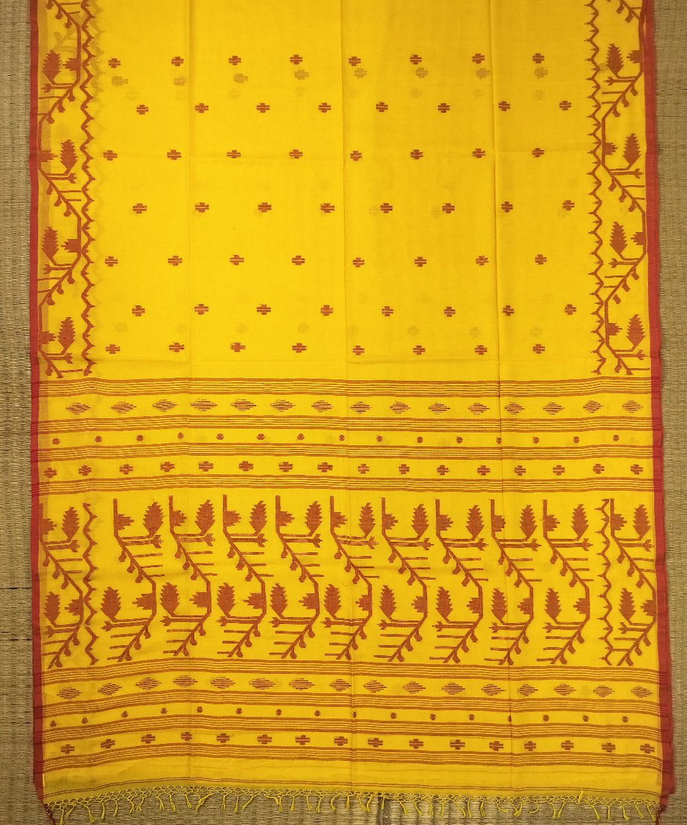 150 COUNT MUSLIN DHAKAI JAMDANI HANDLOOM SAREE - Image 2