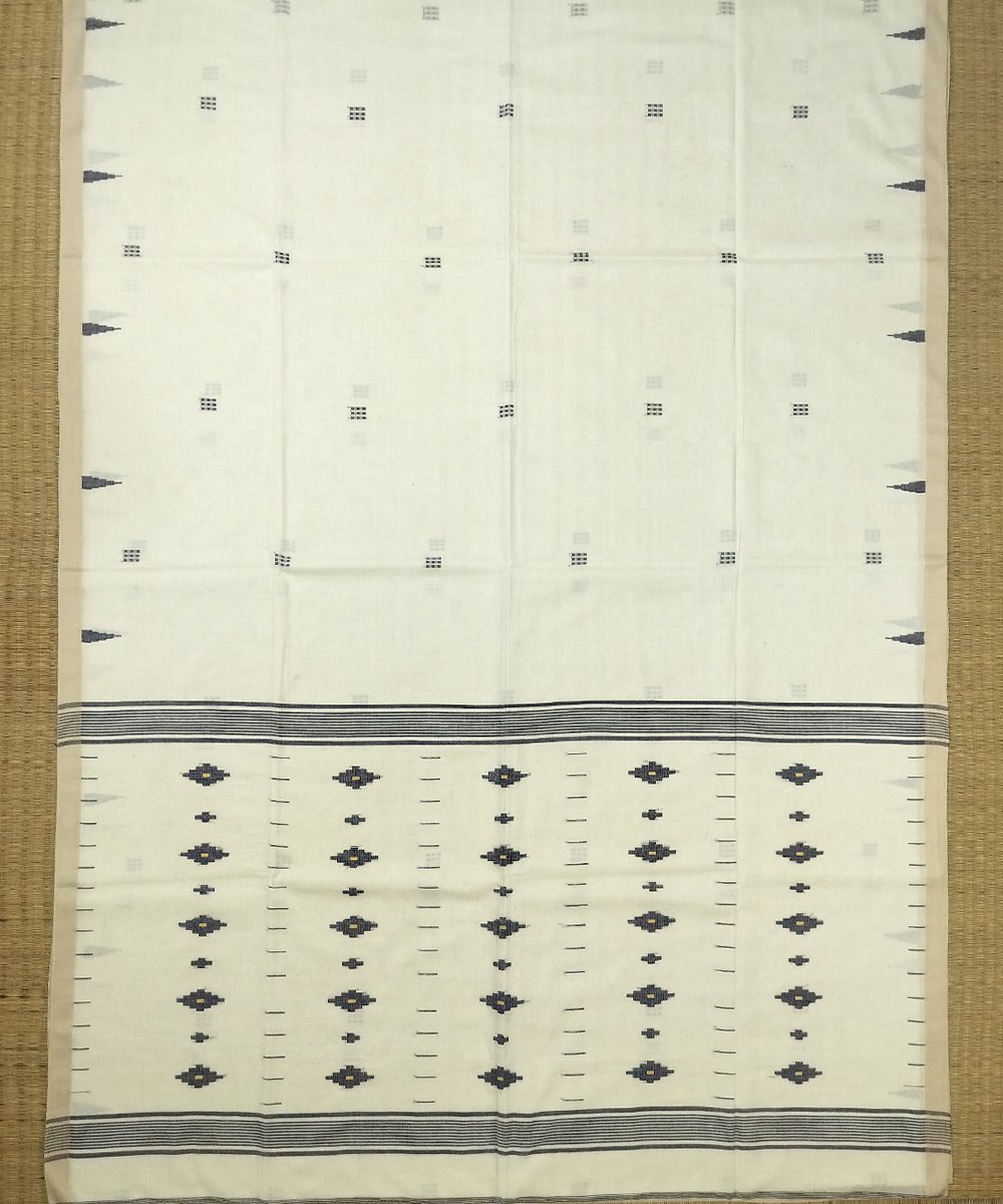 120 COUNT MUSLIN DHAKAI JAMDANI HANDLOOM SAREE - Image 2
