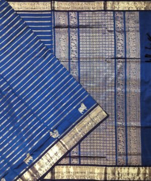 KORVAI VALDERI KANJEEVARAM HANDLOOM SILK COTTON SAREE