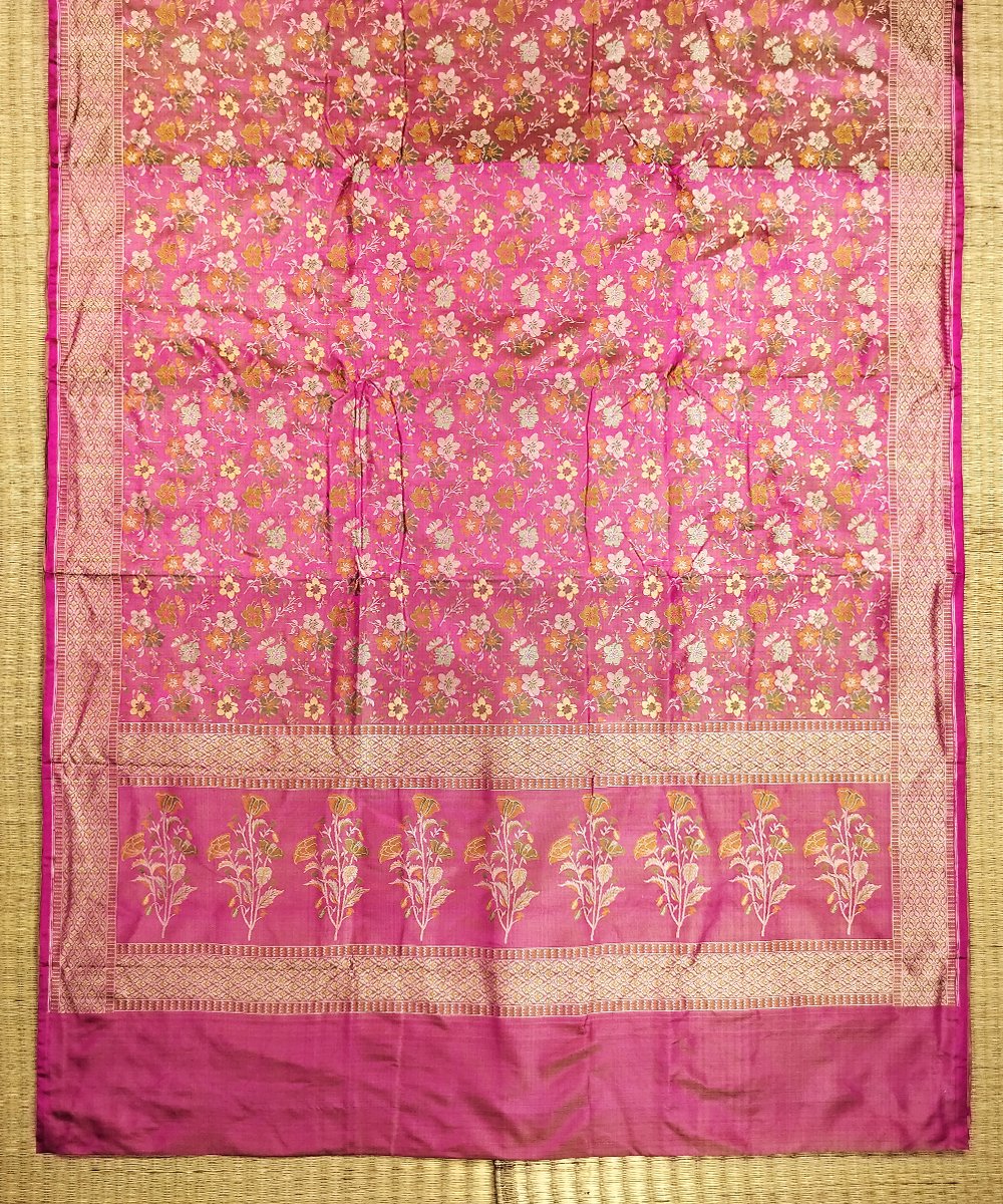 BANARASI TANCHOI HANDLOOM SILK SAREE - Image 2