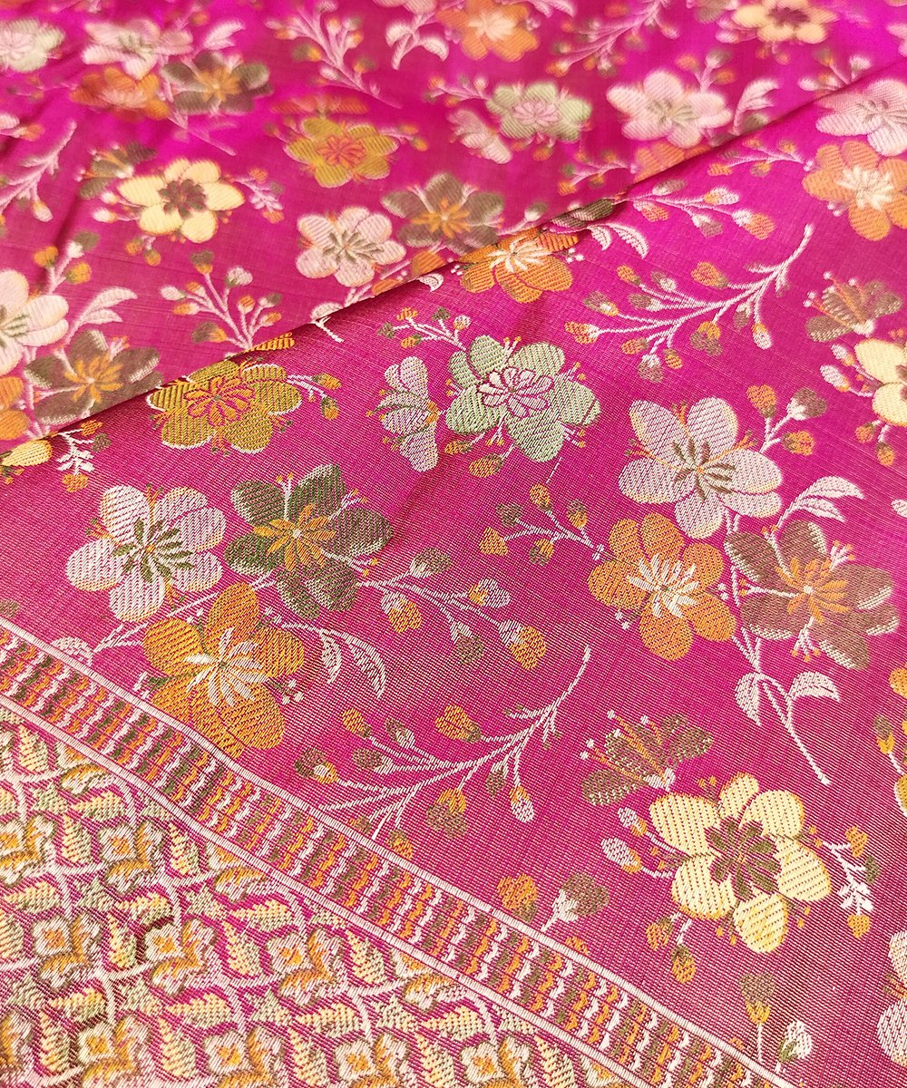BANARASI TANCHOI HANDLOOM SILK SAREE - Image 3