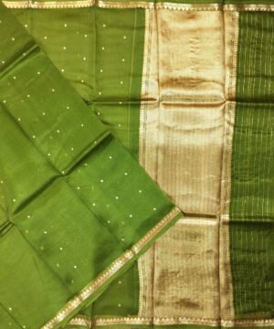 BANARASI HANDLOOM KORA SILK SAREE
