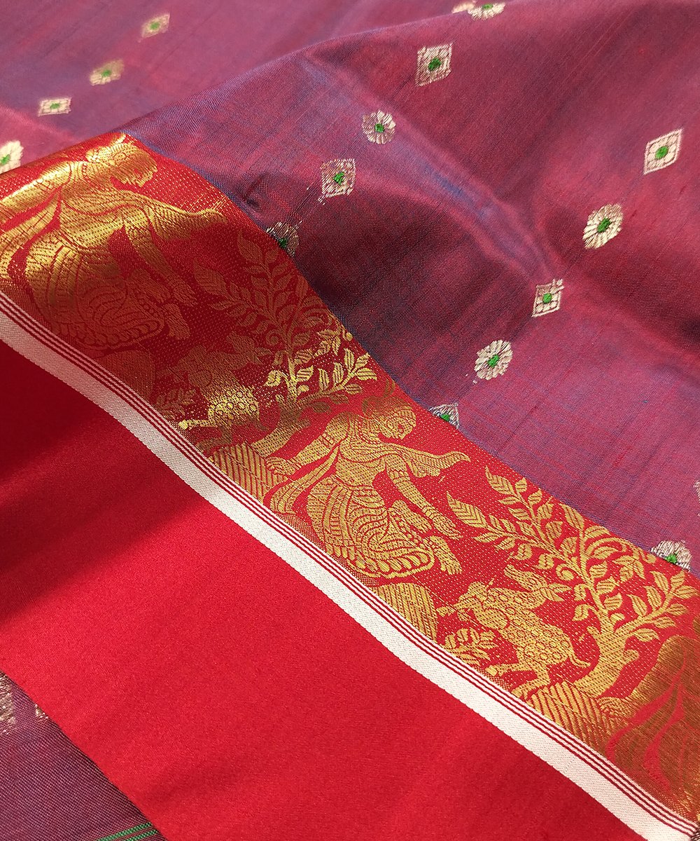 GARAD HANDLOOM SILK SAREE - Image 3